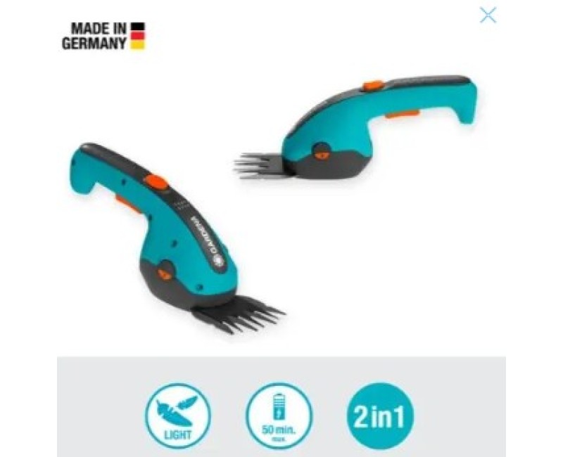 Кусторез Gardena ClassicCut Li 3,6 В, Аккумуляторный, со встроенным аккумулятором и зарядным устройством 9884-20