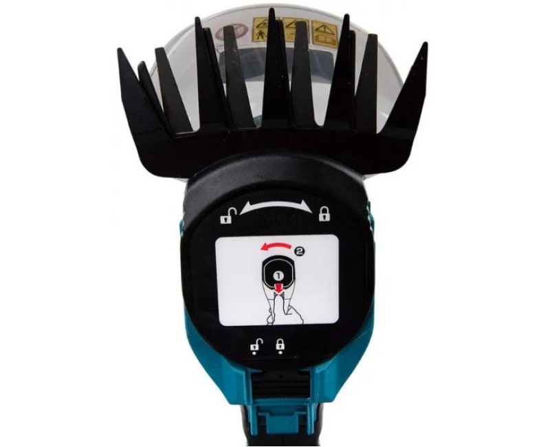 Krūmu un zāles šķēres Makita 18 V akumulatora, 1 x 1,5 Ah LXT akumulators, lādētājs DUM111SYX