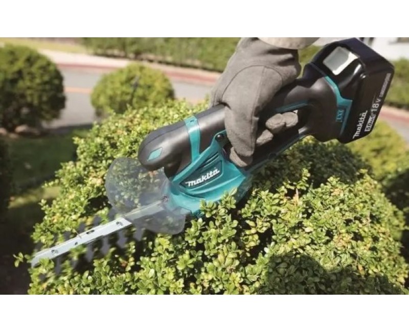 Krūmu un zāles šķēres Makita 18 V akumulatora, 1 x 1,5 Ah LXT akumulators, lādētājs DUM111SYX