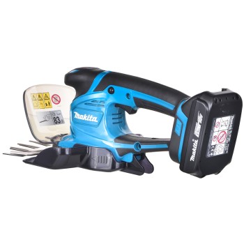 Krūmu un zāles šķēres Makita 18 V akumulatora, 1 x 1,5 Ah akumulators, lādētājs DUM604SYX
