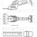 Кусторез Metabo 18 В, Акумуляторний, без аккумулятора и зарядного устройства 601609850