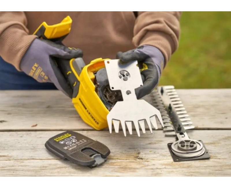 Кусторез Stanley 18 В, Акумуляторний, без аккумулятора и зарядного устройства STCSS20B-XJ