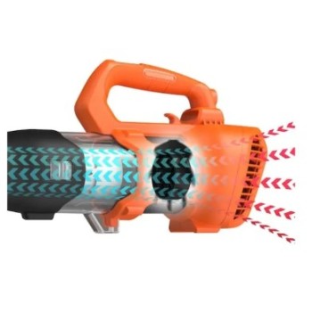 Lapu Pūtējs BLACK+DECKER 18 V akumulatora, 1 x 2,0 Ah litija jonu akumulators, lādētājs BCBL200L-QW