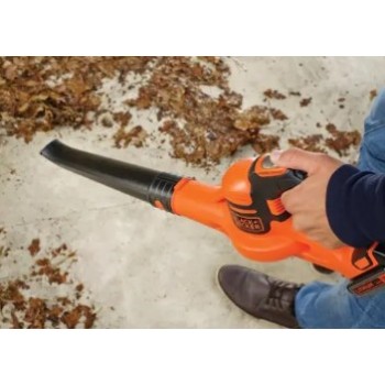 Lapu Pūtējs BLACK+DECKER 18 V akumulatora lapu pūtējs, 1 x 2,0 Ah akumulators, lādētājs GWC1820PC-QW