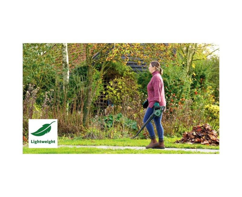 Lapų pūstuvas Bosch 18 V akum., 1 x 2,5 Ah akumul., įkroviklis 06008A0600