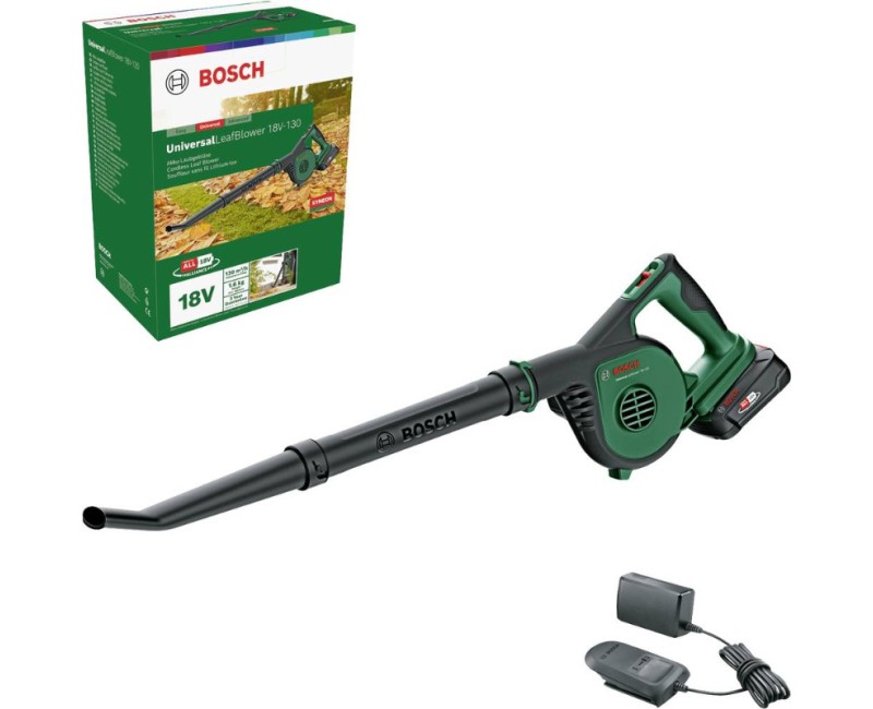 Lapų pūstuvas Bosch 18 V akum., 1 x 2,5 Ah akumul., įkroviklis 06008A0600