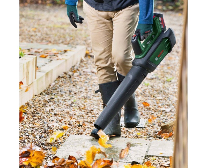 Воздуходувка Bosch 36 В, Аккумуляторная, 1 аккумулятор 2,0 Ач, зарядное устройство 06008C6000