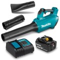 Akumuliatorinis lapų pūstuvas Makita 18 V, 1 x 5,0 Ah LXT akumuliatorius, DUB184RT įkroviklis