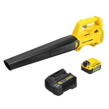 Lapu pūtėjas Stanley 18 V akumuliatorinis, 1 x 4,0 Ah, akumuliatorius, įkroviklis SFMCBL714M1-QW
