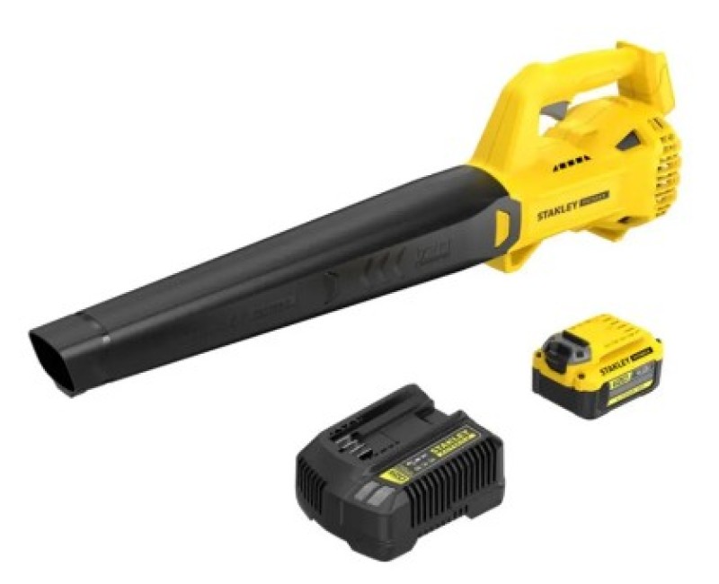 ВоздуходувкаStanley 18 В, Аккумуляторная, 1 x 4,0 Ач, аккумулятор, зарядное устройство SFMCBL714M1-QW