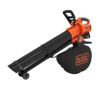 Lapu Pūtējs / Sūcējs BLACK+DECKER 36 V akumulatora 3in1, 1 x 2,5 Ah akumulators, lādētājs BCBLV3625L1-QW
