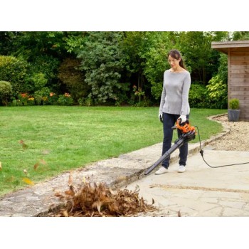 Lapu Pūtējs / Sūcējs BLACK+DECKER Elektriskais 3in1, ar grābekli, 3000 W BEBLV301-QS