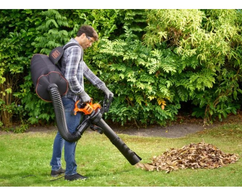 Lapu Pūtējs / Sūcējs BLACK+DECKER Elektriskais 3in1, ar grābekli, 3000 W BEBLV301-QS