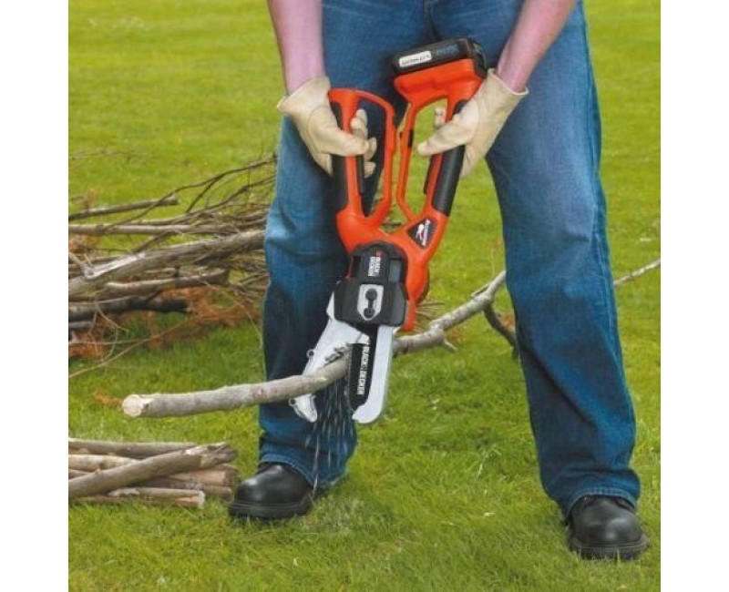 Motorzāģis BLACK+DECKER 18 V akumulatora 1 x 2,0 Ah akumulators, GKC1000L-QW lādētājs