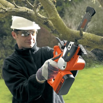 Моторная пила BLACK+DECKER 18 В, Аккумуляторная 20 см, 1 аккумулятор 2,0 Ач, зарядкаGKC1820L20-QW