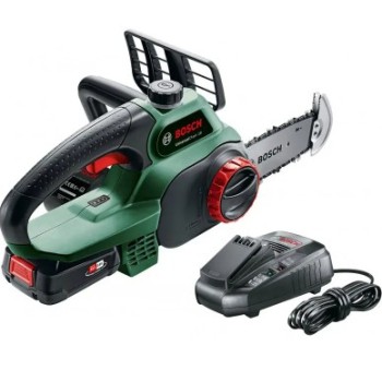 Motorzāģis Bosch 18 V akumulatora 20 cm, 1 x 2,5 Ah akumulators, lādētājs 06008B8000