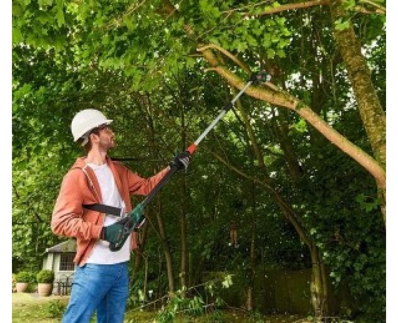 BOSCH 18 V akumuliatorinis sodo pjūklas 20 cm, 1 x 2,5 Ah akumuliatorius, įkroviklis 06008B3100