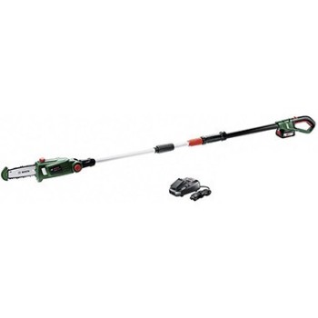 Motorzāģis Bosch 18 V akumulatora dārza zāģis 20 cm, 1 x 2,5 Ah akumulators, lādētājs 06008B3100