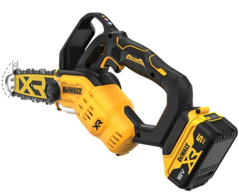 Motorzāģis DeWALT 18 V akumulatora 20 cm, 1 x 5,0 Ah XR akumulators, DCMPS520P1 lādētājs