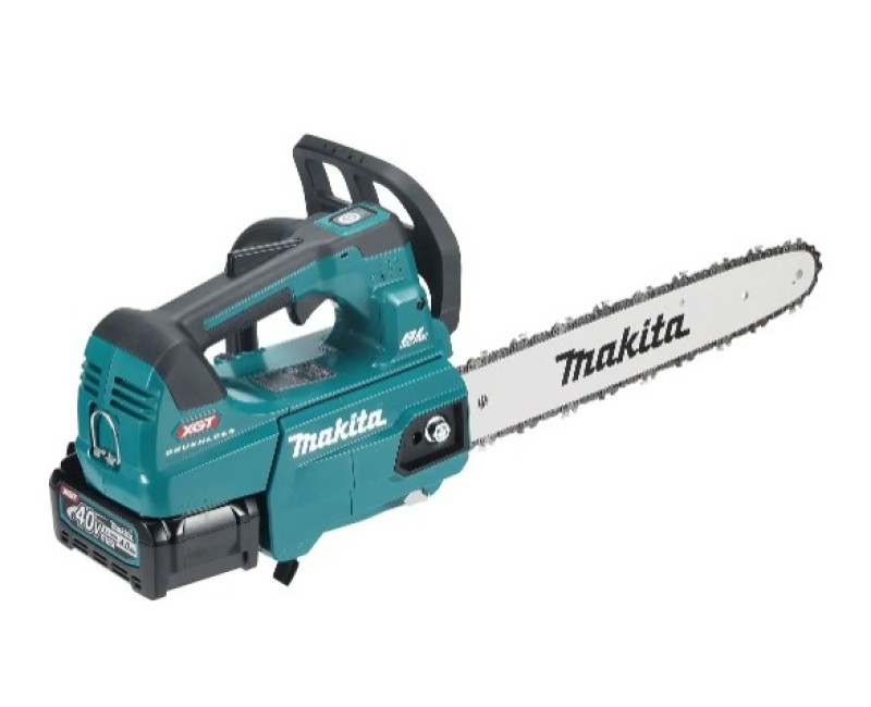 Motorzāģis Makita 40 V akumulatora 35 cm, 1 x XGT 4,0 Ah akumulators, UC004GM102 lādētājs