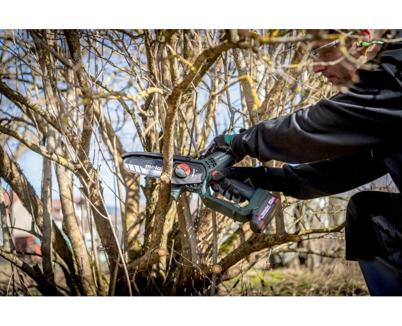 Motorzāģis Metabo 18 V akumulatora 15 cm, bez akumulatora un lādētāja 600856850