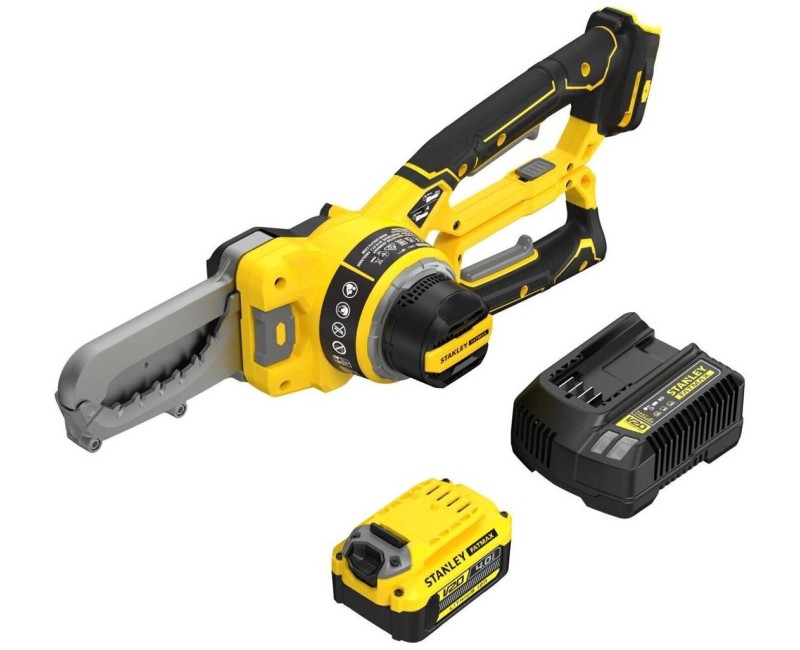 Motorzāģis Stanley 18 V akumulatora, 1 x 4,0 Ah akumulators, lādētājs SFMCPS515M1-QW
