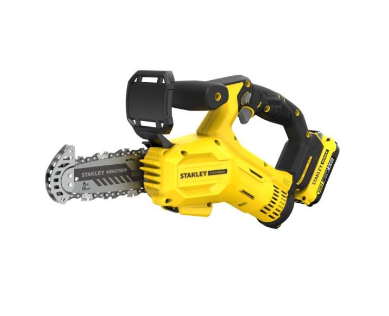 Motorinis pjūklas Stanley 18 V akumuliatorius 15 cm, 1 x 2,0 Ah baterija, įkroviklis SFMCPS415D1-QW