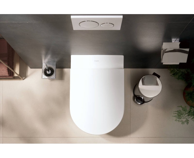 Сиденье для унитаза Hansgrohe EluPura S Original, белое 60147450