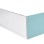 Vonia Polysan Plain 170, kairysis, 1700x590 mm, baltas 72624