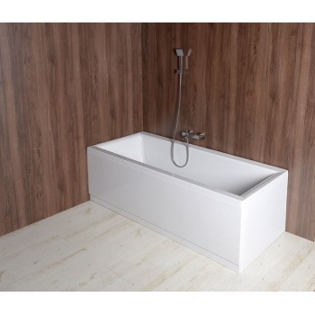 Vannas panelis Polysan Plain 150, kreisais, 1500x590 mm, balts 72597