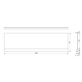 Vannas panelis Polysan Couvert 180, 1800x520 mm, balts 72847