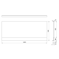 Vannas panelis Polysan Couvert Priekšējais 120, 1200x520 mm, balts 72853