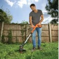 Trimmeris BLACK+DECKER 18 V akumulatora ar auklu, 25 cm pļaušanas platums, 1 x 1,5 Ah akumulators, lādētājs ST1823-QW