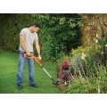 Trimmeris BLACK+DECKER 18 V akumulatora ar auklu, 25 cm pļaušanas platums, 1 x 2,0 Ah akumulators, lādētājs ST182320-QW