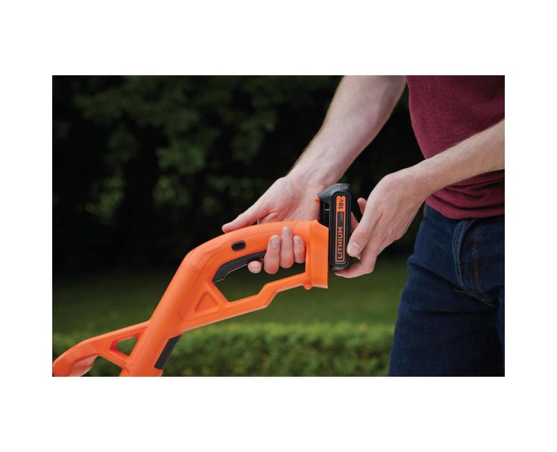 Trimmeris BLACK+DECKER 18 V akumulatora ar auklu, 25 cm pļaušanas platums, 1 x 2,0 Ah akumulators, lādētājs ST182320-QW