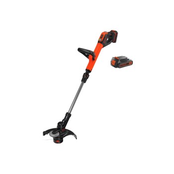 Аккумуляторный триммер BLACK+DECKER 18 В, ширина скашивания 28 см, 1 аккумулятор 2,0 Ач, зарядное устройство STC1820EPC-QW