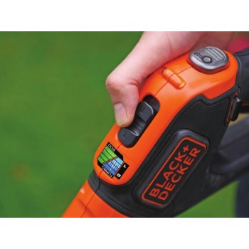 Аккумуляторный триммер BLACK+DECKER 18 В, ширина скашивания 28 см, 1 аккумулятор 2,0 Ач, зарядное устройство STC1820EPC-QW