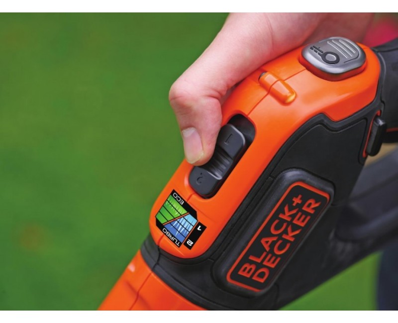 Trimmeris BLACK+DECKER 18 V akumulatora ar auklu, 28 cm pļaušanas platums, 1 x 2,0 Ah akumulators, lādētājs STC1820EPC-QW