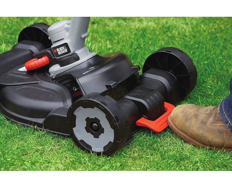 Trimmeris BLACK+DECKER 18 V daudzfunkcionāls ar auklu, 28 cm pļaušanas platums, 1 x 2,0 Ah akumulators STC1820CM-QW