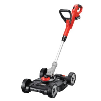 Trimmeris BLACK+DECKER 18 V daudzfunkcionāls ar auklu, 28 cm pļaušanas platums, 1 x 2,0 Ah akumulators STC1820CM-QW
