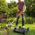 Trimmeris BLACK+DECKER 18 V daudzfunkcionāls ar auklu, 28 cm pļaušanas platums, 1 x 2,0 Ah akumulators STC1820CM-QW