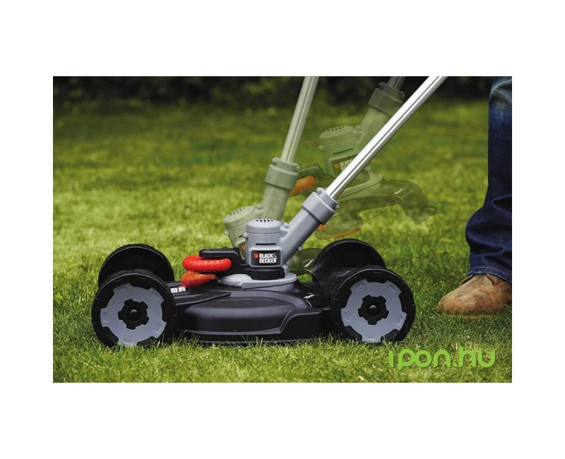 Trimmeris BLACK+DECKER 18 V daudzfunkcionāls ar auklu, 28 cm pļaušanas platums, 1 x 2,0 Ah akumulators STC1820CM-QW