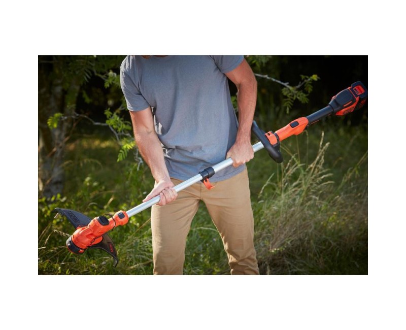 Trimmeris BLACK+DECKER 36 V akumulatora ar auklu, 33 cm pļaušanas platums, 1 x 2,5 Ah akumulators, lādētājs BCSTA536L1-QW