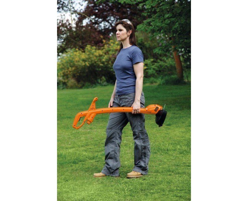 Trimmeris BLACK+DECKER ar auklu 350 W, griešanas platums 25 cm GL360-QS