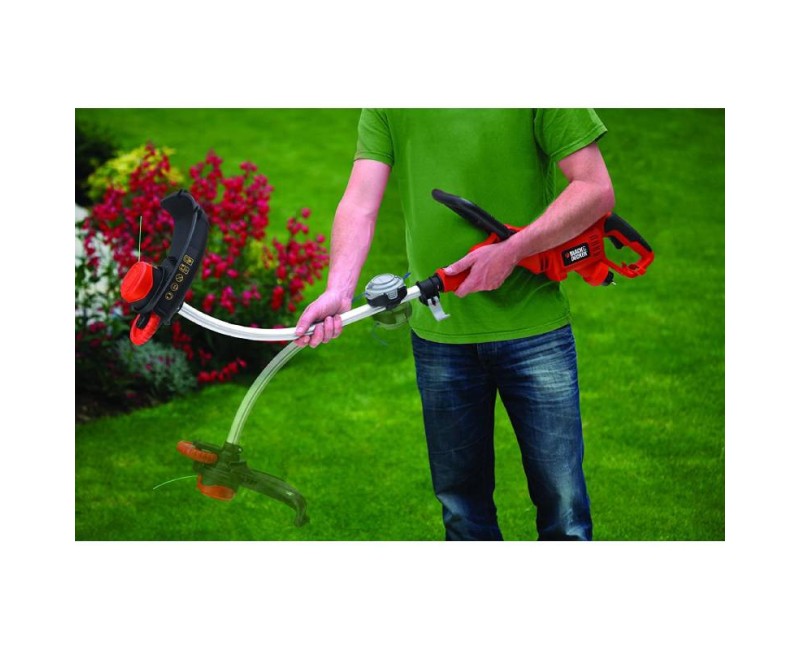 Trimmeris BLACK+DECKER ar auklu 800 W, pļaušanas platums 33 cm GL8033-QS