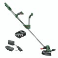 Trimmeris Bosch 18 V akumulatora ar auklu, 26 cm pļaušanas platums, 1 x 2,0 Ah akumulators, lādētājs 06008C1D03
