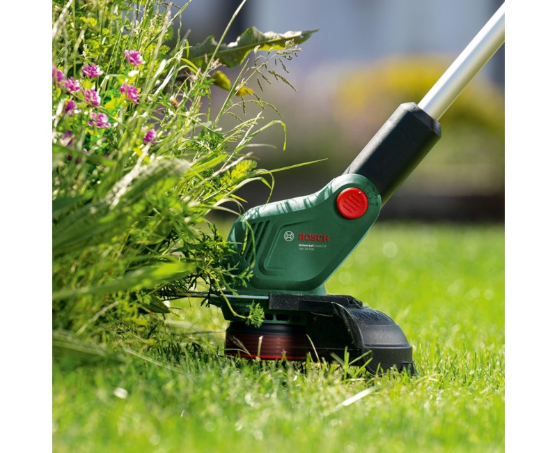 Trimmeris Bosch 18 V ar auklu, 26 cm pļaušanas platums, bez akumulatora un lādētāja 06008C1F01