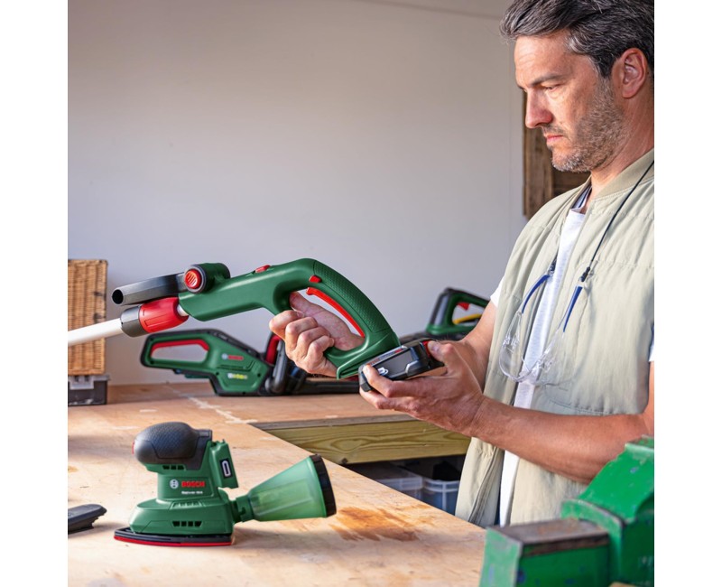 Trimmeris Bosch 18 V ar auklu, 26 cm pļaušanas platums, bez akumulatora un lādētāja 06008C1F01