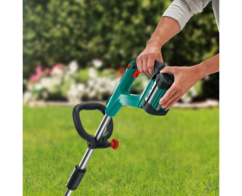 Trimmeris Bosch 36 V akumulatora ar auklu, 33 cm pļaušanas platums, bez akumulatora un lādētāja 06008C1K01