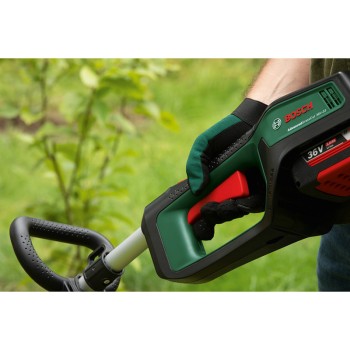 Trimmeris Bosch 36 V ar auklu, 33 cm pļaušanas platums, 1 x 2,0 Ah akumulators, lādētājs 06008C1K00